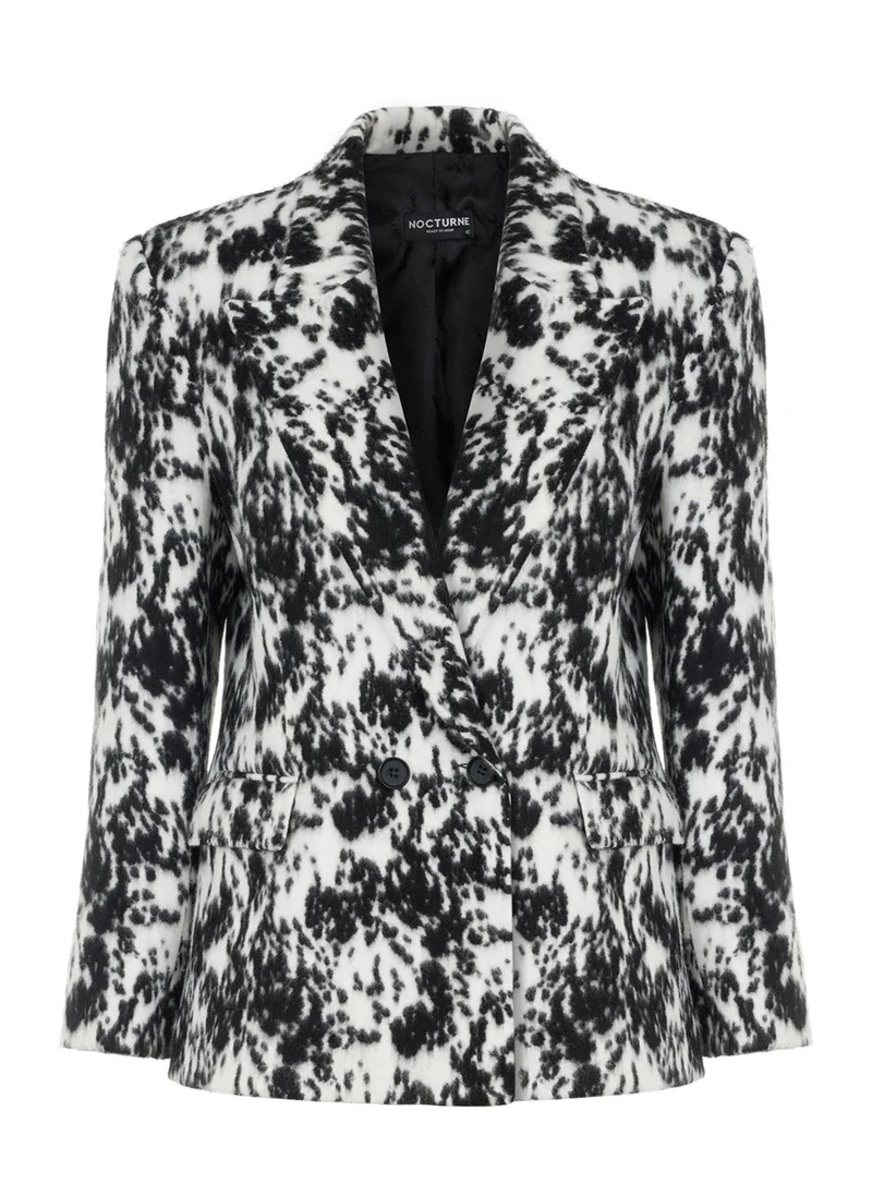 Nocturne Patterned Double Breasted Jacket