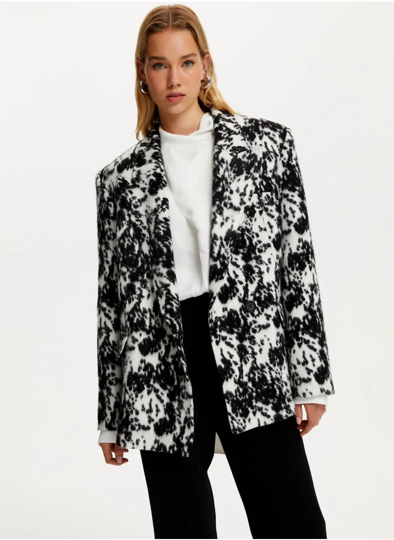 Nocturne Patterned Double Breasted Jacket