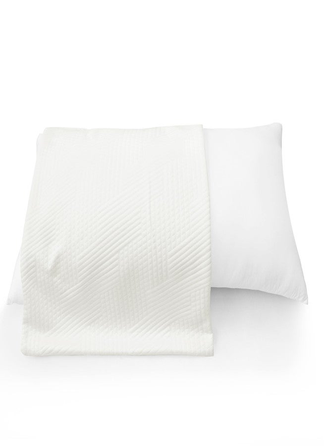 Shatex Pillowcase for Hair and Skin, 1 Pack Standard Size Pillow Case 100% Viscose Made from Bamboo - Soft, Breathable & Wrinkle-Free - White Cooling PillowCover with Hidden Zipper, 20x26 Inches - Image 1