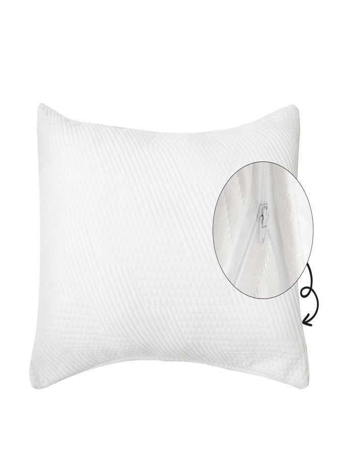 Shatex Pillowcase for Hair and Skin, 1 Pack Standard Size Pillow Case 100% Viscose Made from Bamboo - Soft, Breathable & Wrinkle-Free - White Cooling PillowCover with Hidden Zipper, 20x26 Inches - Image 2