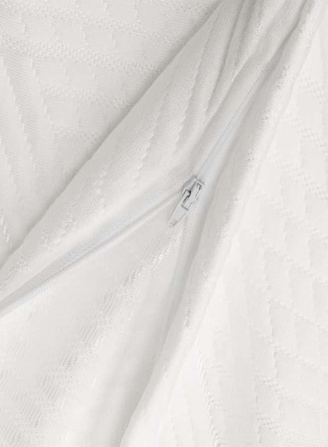 Shatex Pillowcase for Hair and Skin, 1 Pack Standard Size Pillow Case 100% Viscose Made from Bamboo - Soft, Breathable & Wrinkle-Free - White Cooling PillowCover with Hidden Zipper, 20x26 Inches - Image 4
