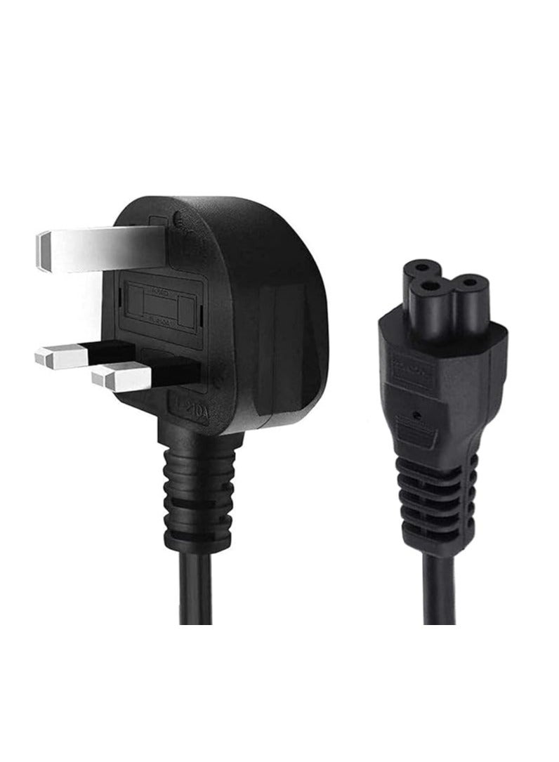 Terabyte Laptop Power Cable UK Plug to C5 3 pin Laptop Power lead - Image 1