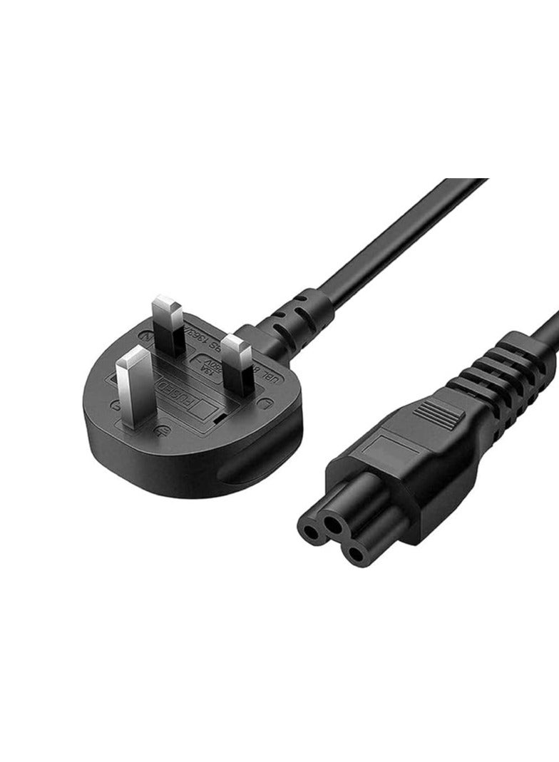 Terabyte Laptop Power Cable UK Plug to C5 3 pin Laptop Power lead - Image 2