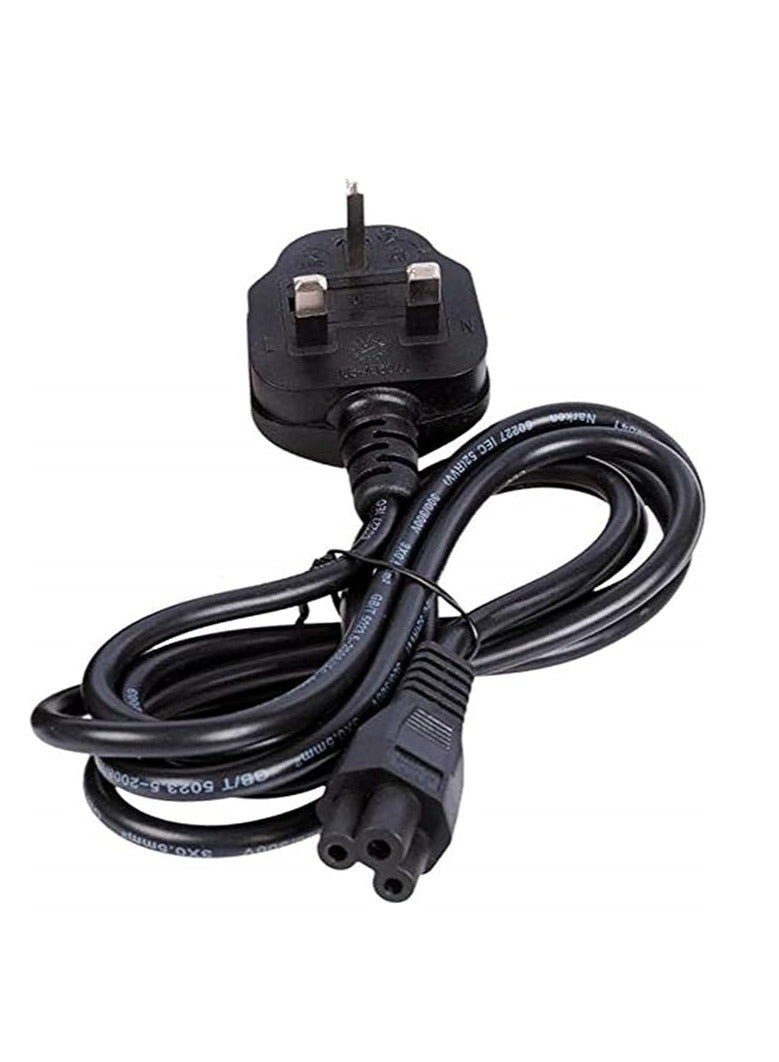 Terabyte Laptop Power Cable UK Plug to C5 3 pin Laptop Power lead - Image 4