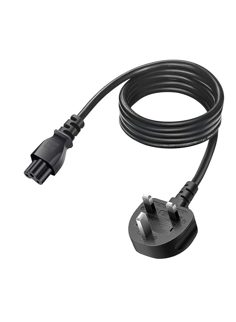 Terabyte Laptop Power Cable UK Plug to C5 3 pin Laptop Power lead - Image 5