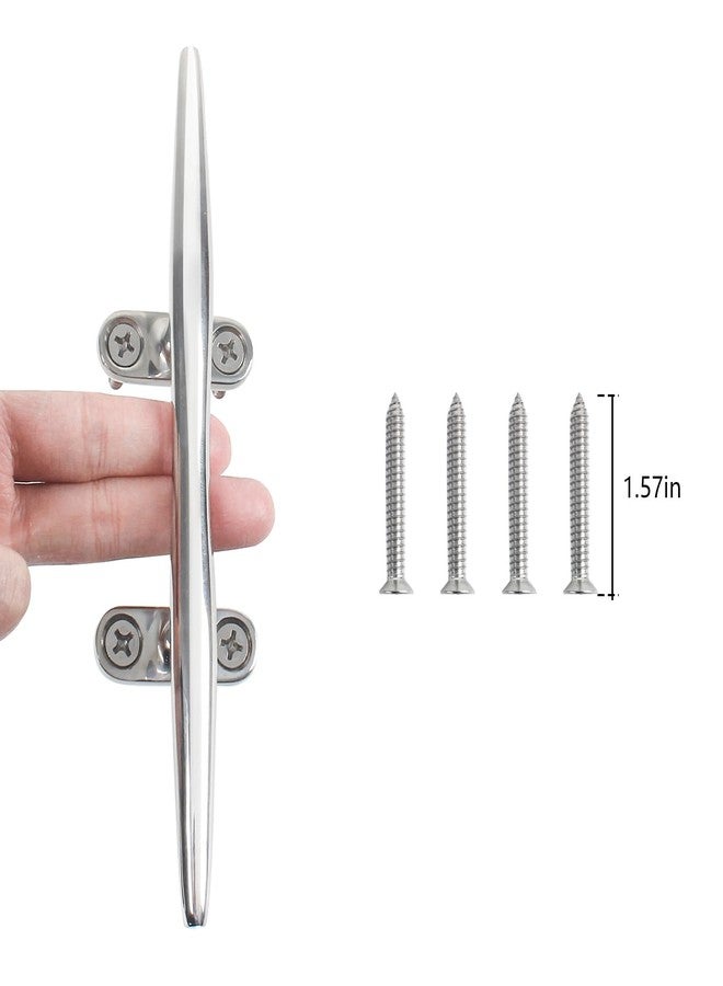 BALAVA Boat Cleats 8 inch,316 Stainless Steel Boat Dock Cleats,Boat Docking Cleat Rope Cleats,Open Base Dock Cleats for Boat,Yacht,Decks,Nautical Decor,Screws Included(2 Pack) - Image 3