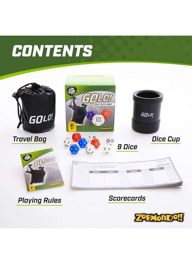 Zobmondo!! - Golo! Golf Dice Game For Families And Kids Awardwinning Fun Game For Home Or Travel Quick To Learn For 1+ Players Ages 6 And Up - Image 1