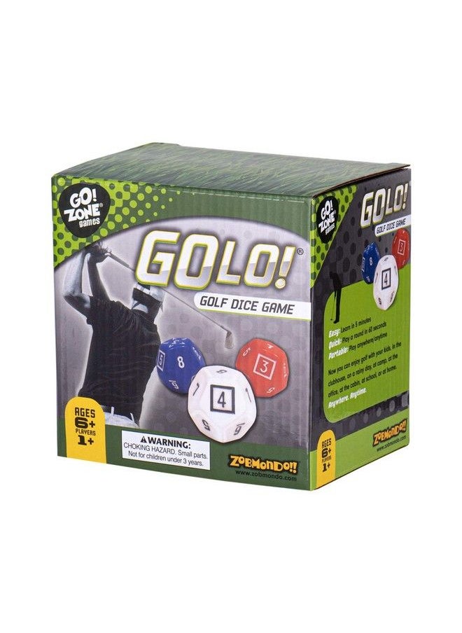 Zobmondo!! - Golo! Golf Dice Game For Families And Kids Awardwinning Fun Game For Home Or Travel Quick To Learn For 1+ Players Ages 6 And Up - Image 1