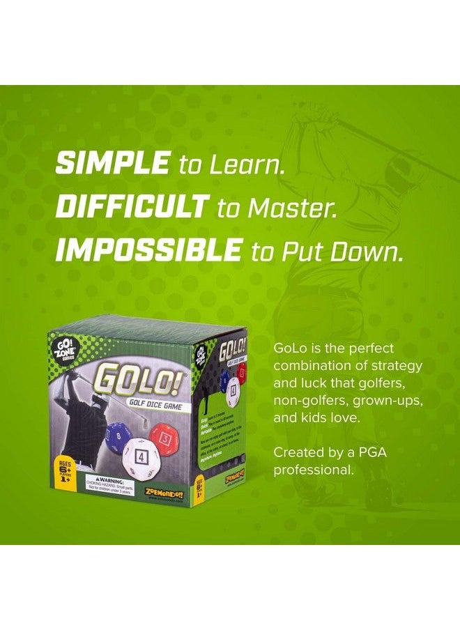 Zobmondo!! - Golo! Golf Dice Game For Families And Kids Awardwinning Fun Game For Home Or Travel Quick To Learn For 1+ Players Ages 6 And Up - Image 1