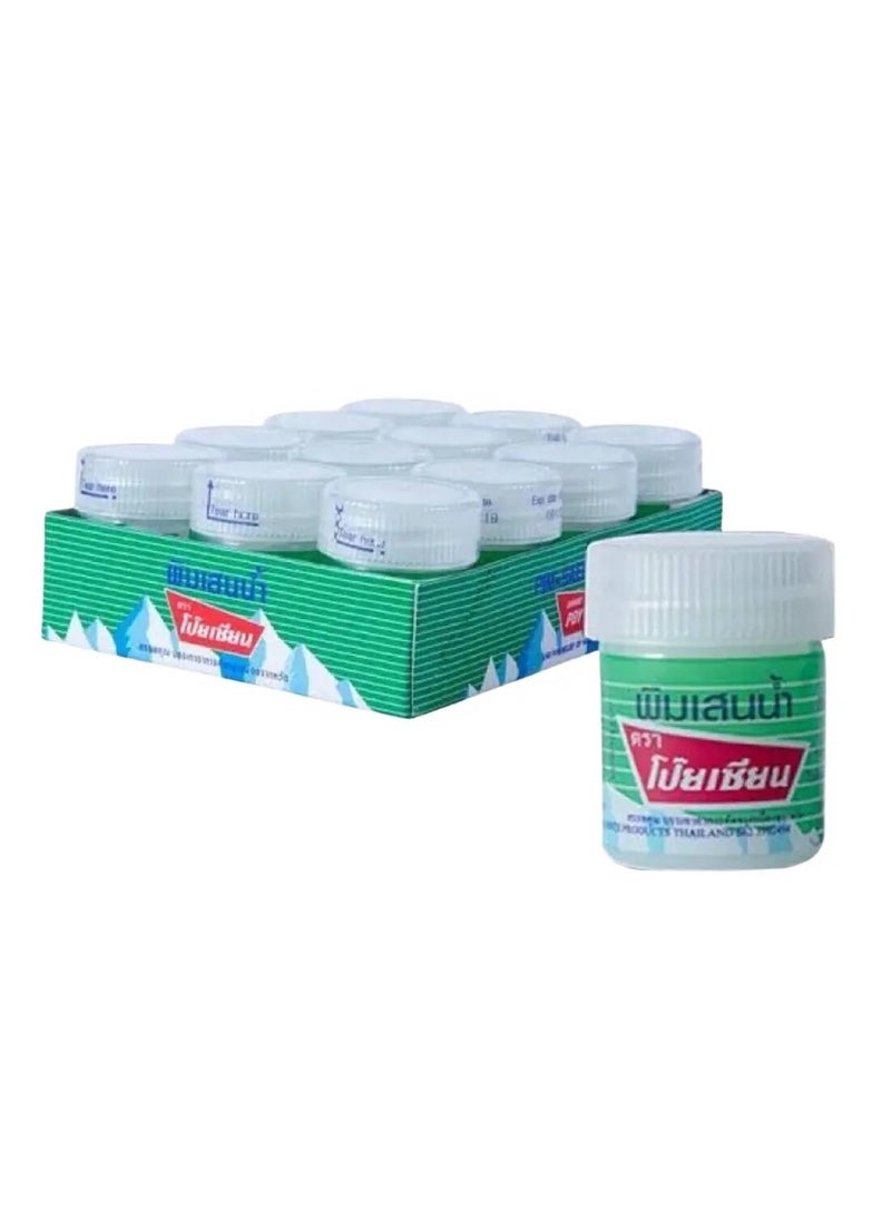 POY SIAN Pim Saen Balm Oil Cotton by Poy Sian 8ml/8cc per piece (Pack of 12)  - Image 2