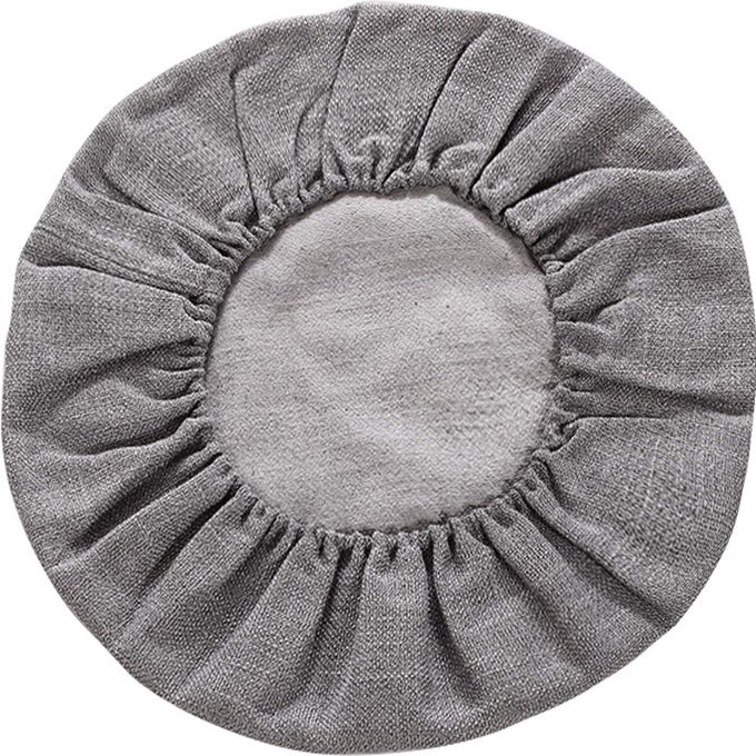 Round Floor Pillow Cover Tatami Floor Cushion Cover Straw Japanese Futon Cover Meditation Seating Ottoman Throw Cover Protector for Living Room Indoor Outdoor Gray1969 inches
