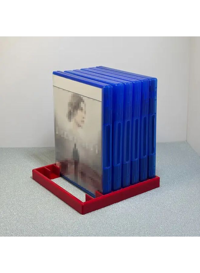 Red PS5 PS4 PS3 Game Disc Storage Box 8 Slot CD Display Organizer - Image 5