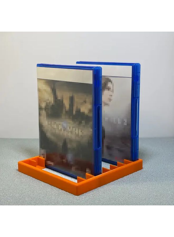 Red PS5 PS4 PS3 Game Disc Storage Box 8 Slot CD Display Organizer - Image 1