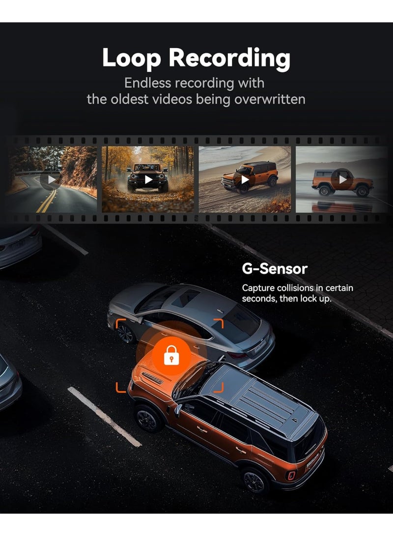 وولف بوكس كاميرا احتياطية للوحة القيادة مع مرآة - Image 4