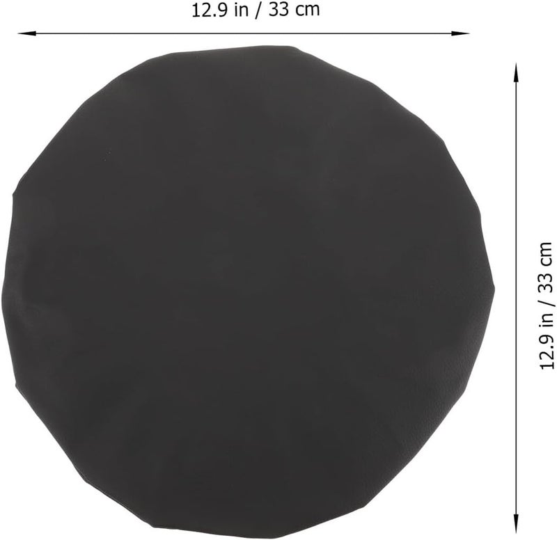 Stool Seat Replacement Cover 33x10cm Black Bar Stool Protector for Beauty and Hairdressing - Image 2