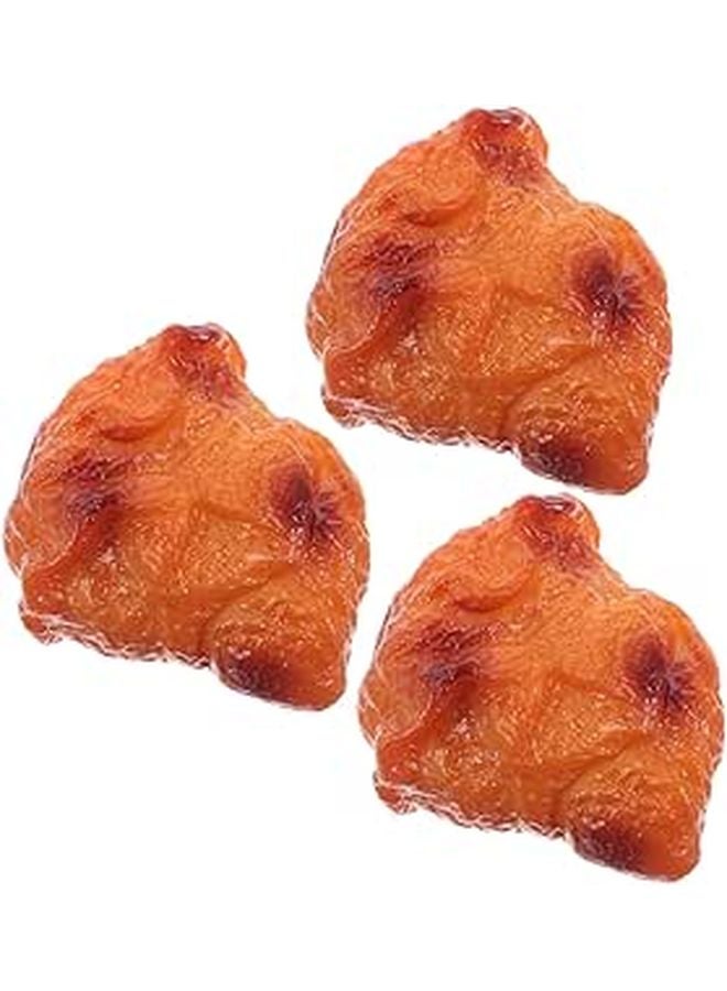Lifelike Artificial Fried Chicken Models 3PCS Food Photography Display Props Home Decor - Image 1
