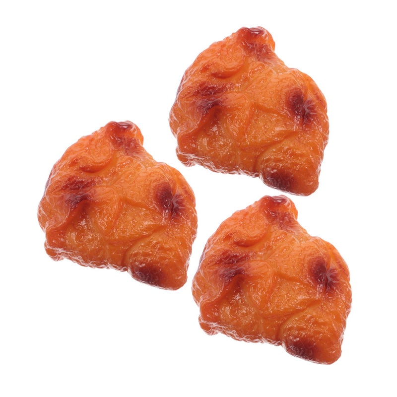 Lifelike Artificial Fried Chicken Models 3PCS Food Photography Display Props Home Decor - Image 2