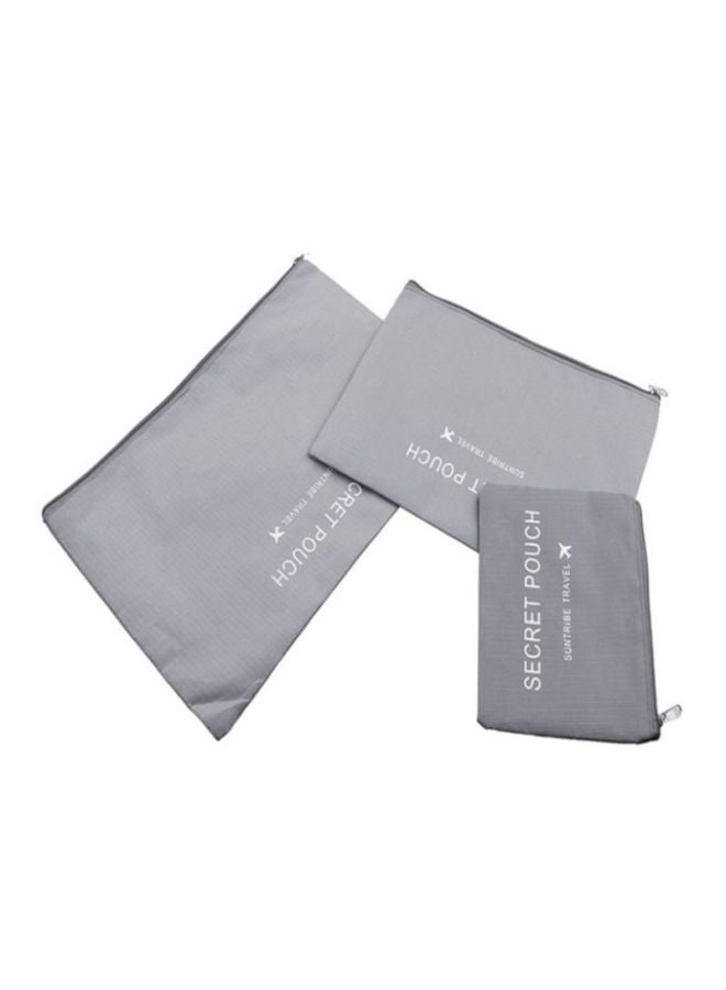 NIBEMINENT 6-Piece Storage Organizer Set Grey Bag 37x27x12 cm, 30x22x12 20x15x12 Pillow 33x23 27x19 17x13cm - Image 2