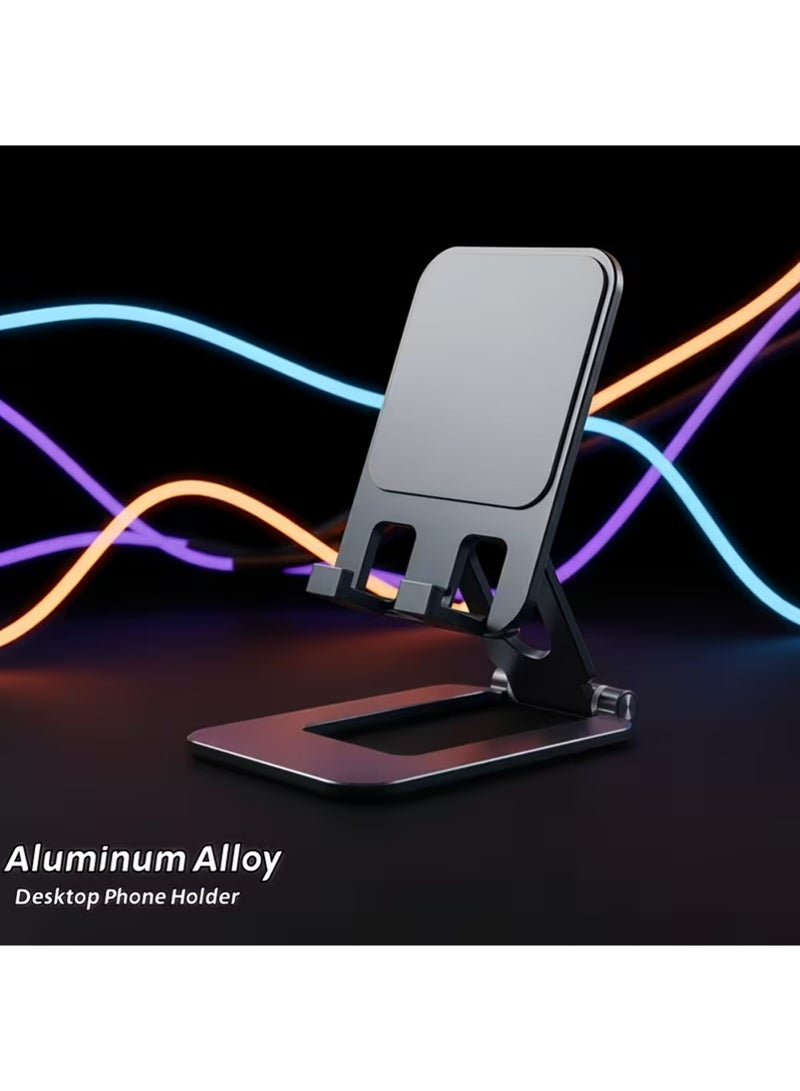 PULUZ Portable Metal Mobile Stand, Adjustable Phone Stand, 360-Degree Universal Phone Holder,Stable Alloy Mobile Phone Holder for All Phone - Image 5
