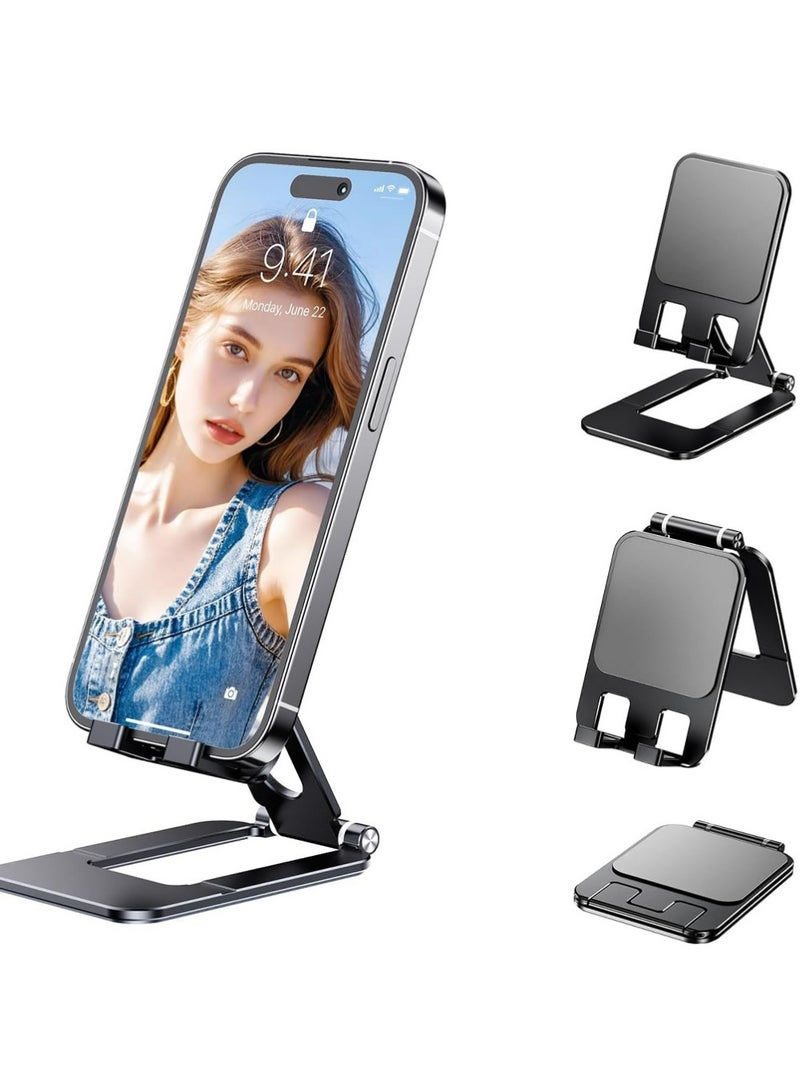 PULUZ Portable Metal Mobile Stand, Adjustable Phone Stand, 360-Degree Universal Phone Holder,Stable Alloy Mobile Phone Holder for All Phone - Image 1