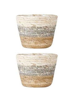 2pcs Flower Basket Rattan Plant Pot Plant Baskets for Indoor Plants Planter Baskets Retro Decor Flower Pots Plants Indoor Flower Planters Flowers Grass Succulents