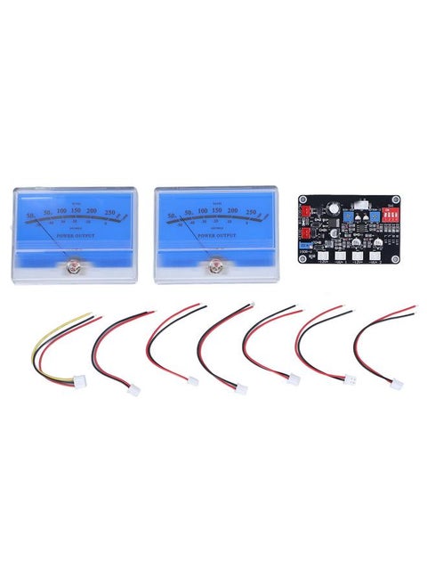 VU Meter Easy Operation ABS Adjustable Backlit Widely Used VU Meter with Driver Board for DIY Home Car Audio Conversion