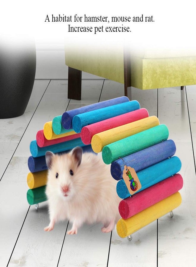 DreamAuro Wooden Bendable Bridge Hide House for Hamster, Rat, Sugar Glider, Bird, Parrot - Image 2