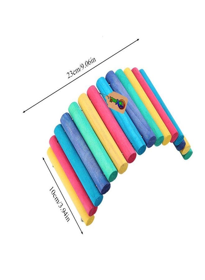 DreamAuro Wooden Bendable Bridge Hide House for Hamster, Rat, Sugar Glider, Bird, Parrot - Image 3