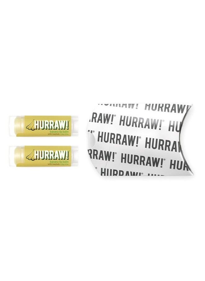 Hurraw! Banana Lip Balm 2 Pack: Organic Certified Vegan Cruelty and Gluten Free NonGMO 100% Natural Ingredients Bee Shea Soy and Palm Free Made in USA  - Image 3