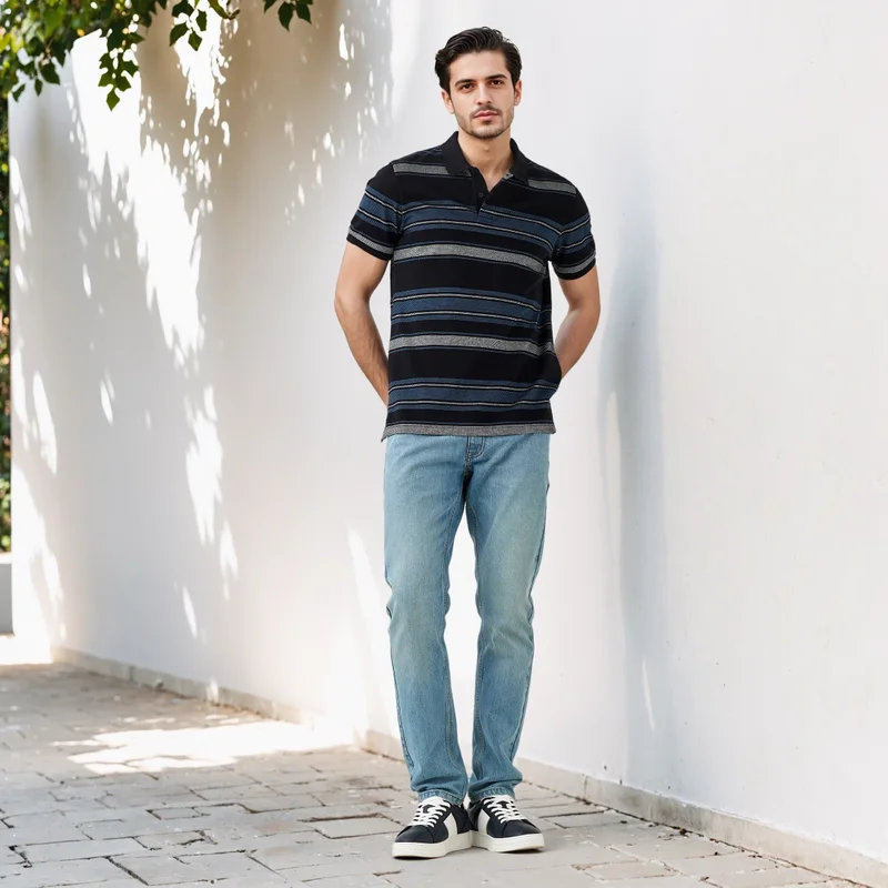 سبلاش فيڤ Striped Polo T-shirt