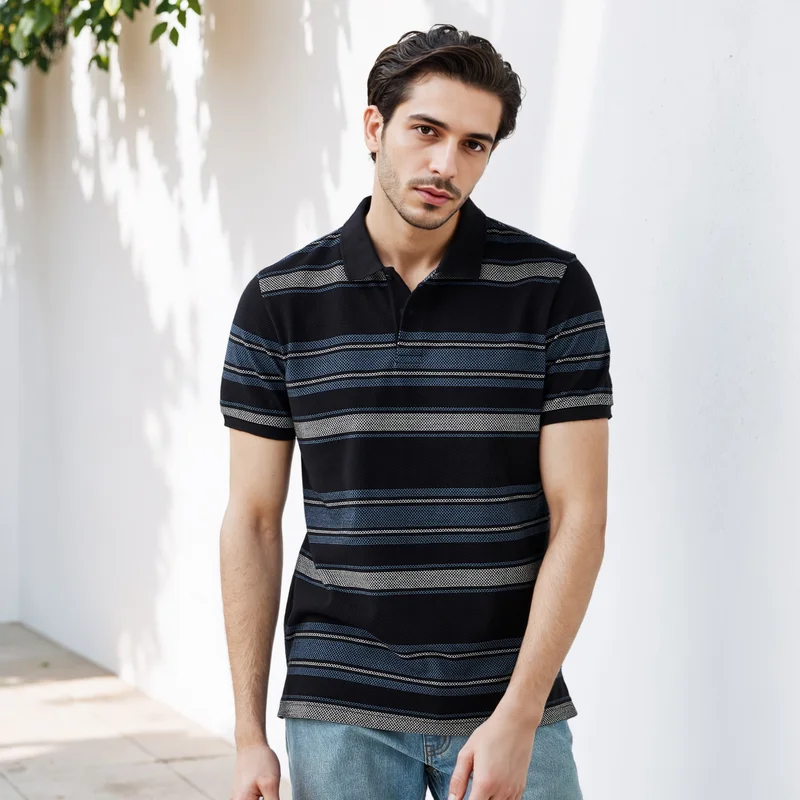 سبلاش فيڤ Striped Polo T-shirt