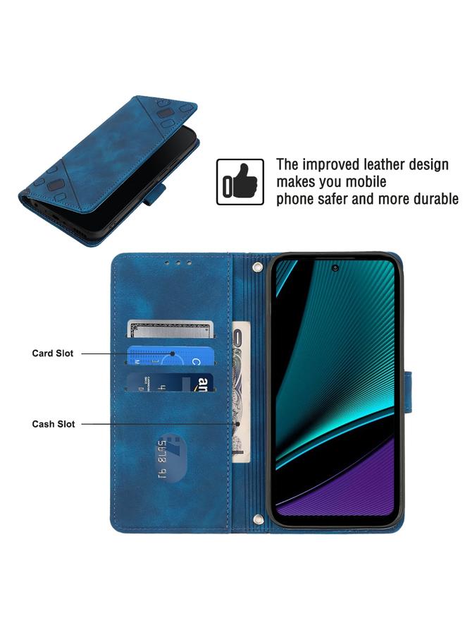 Zaboon Case For Infinix Note 11s / Note 11 Pro Skin-feel Embossed Leather Phone Case - Image 4