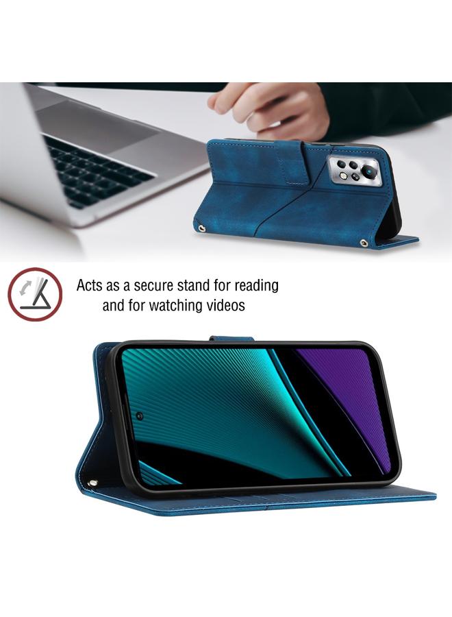 Zaboon Case For Infinix Note 11s / Note 11 Pro Skin-feel Embossed Leather Phone Case - Image 5