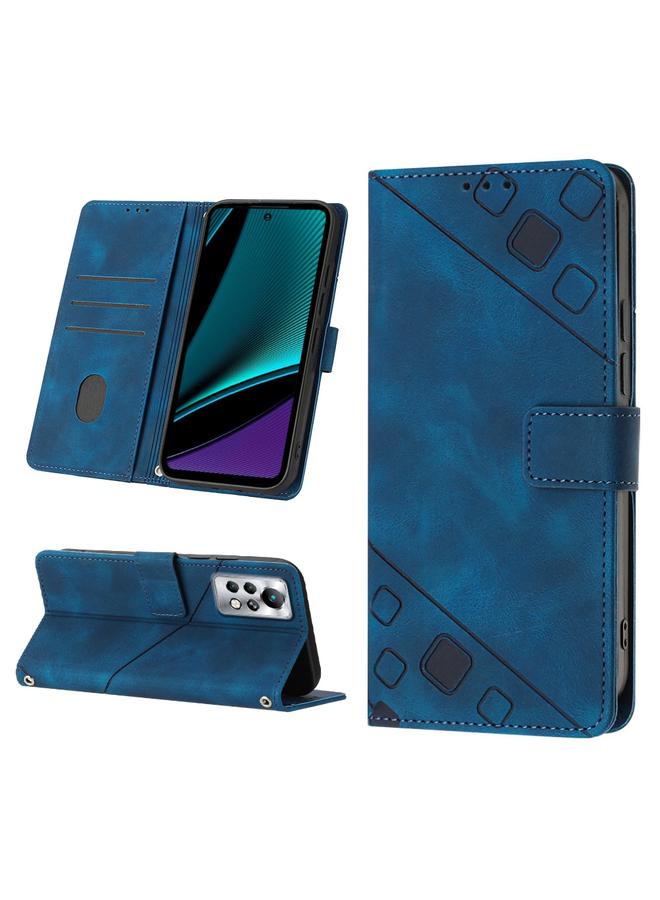 Zaboon Case For Infinix Note 11s / Note 11 Pro Skin-feel Embossed Leather Phone Case - Image 1