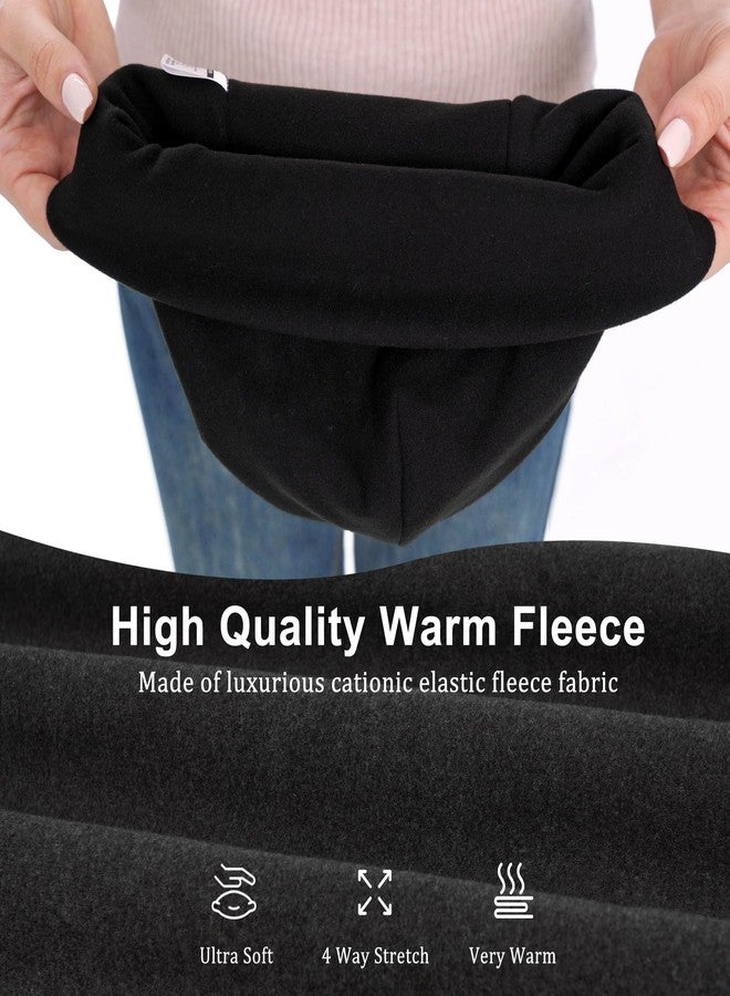 جادمكيندز قبعة GADIEMKENSD النسائية للجري في الشتاء، مزودة بتفاصيل عاكسة، قبعة سميكة ودافئة، قبعة مثالية للطقس البارد، مناسبة للتزلج على الجليد، المشي لمسافات طويلة، التمارين الرياضية، والجولف، باللون الأسود. - Image 2