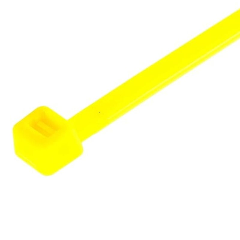 Gtse 8 Inch Yellow Zip Ties  100 Pack  50Lb Strength  Uv Resistant Strong Nylon Cable Ties  Self-Locking 8"" Tie Wraps - Image 2