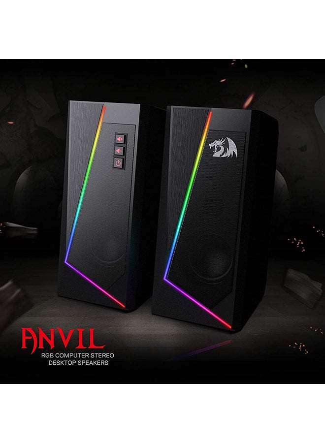 ريدراجون مكبرات صوت للكمبيوتر المكتبي Redragon Anvil Gs520 تعمل باللمس - Image 3