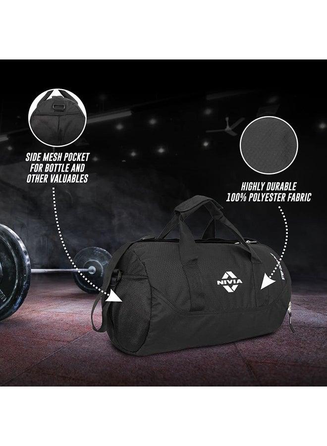 Nivia Beast Gym Bag-4 Polyester/Unisex Gym Bags/Shoulder Bag for Men & Women with Separate Shoes Compartment/Carry Gym Accessories/Fitness Bag/Sports & Travel Bag/Sports Kit (Black) - Image 4