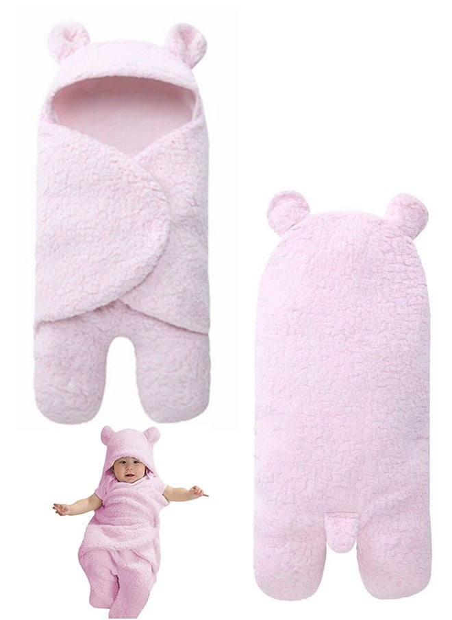 We Happy Cute Baby Swaddling Hooded Blanket Wrap Costume Dress Photoshoot Prop  - Image 1