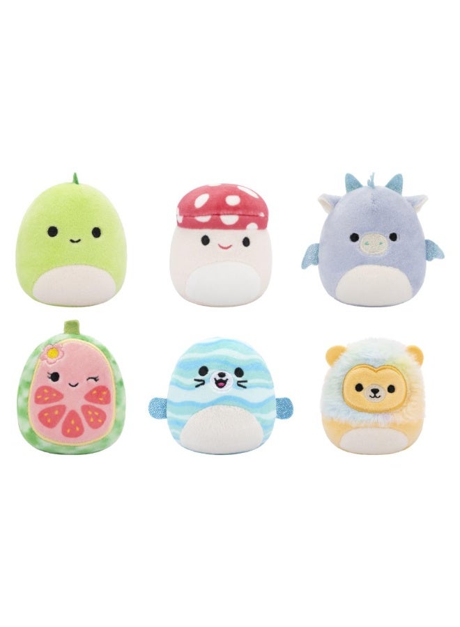 Squishmallows Micromallows Original Micromallows 6-Pack – Cailey,Hasani,Connor,Zarina,Gavi,Cole. - Image 1