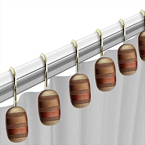 Popular Bath Contempo Shower Hooks Luxury Bath Shower Hooks Modern Classic Contemporary Decorative Beautiful Designs Stylish Bathroom, Spice - Image 3