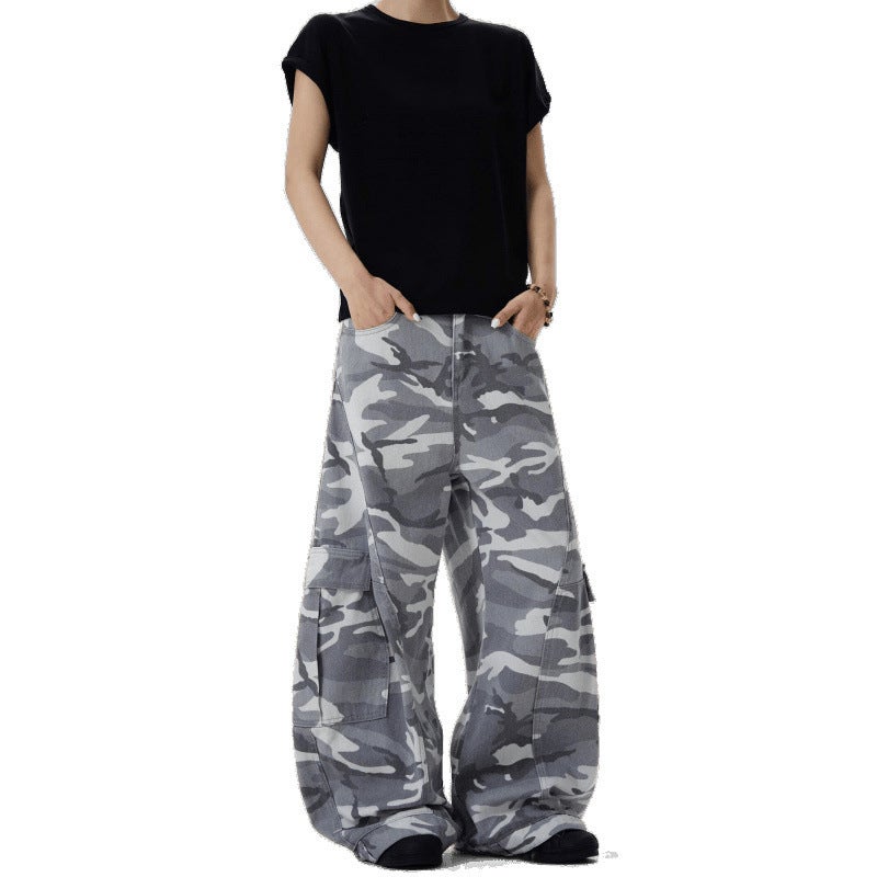 Unisex Classic Denim Jeans Loose Fit Daily Outdoor Wear - Image 5