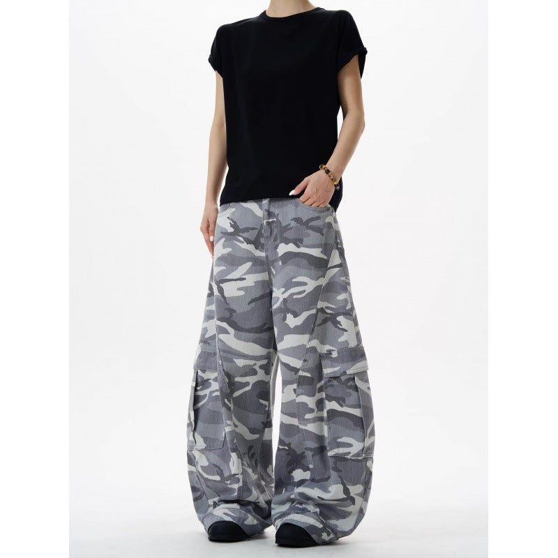 Unisex Classic Denim Jeans Loose Fit Daily Outdoor Wear - Image 3