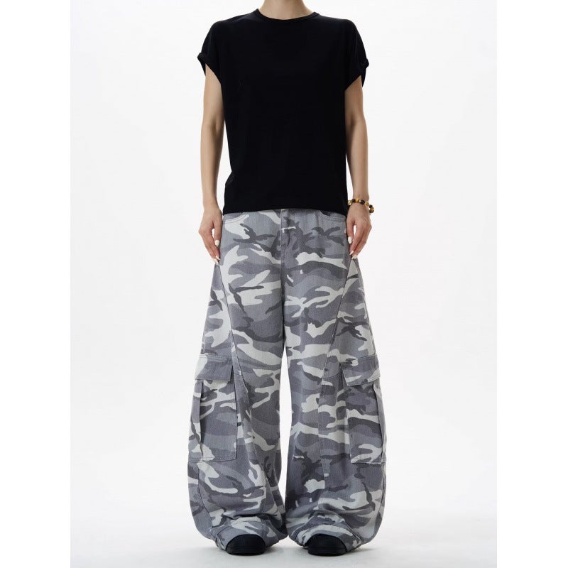 Unisex Classic Denim Jeans Loose Fit Daily Outdoor Wear - Image 4