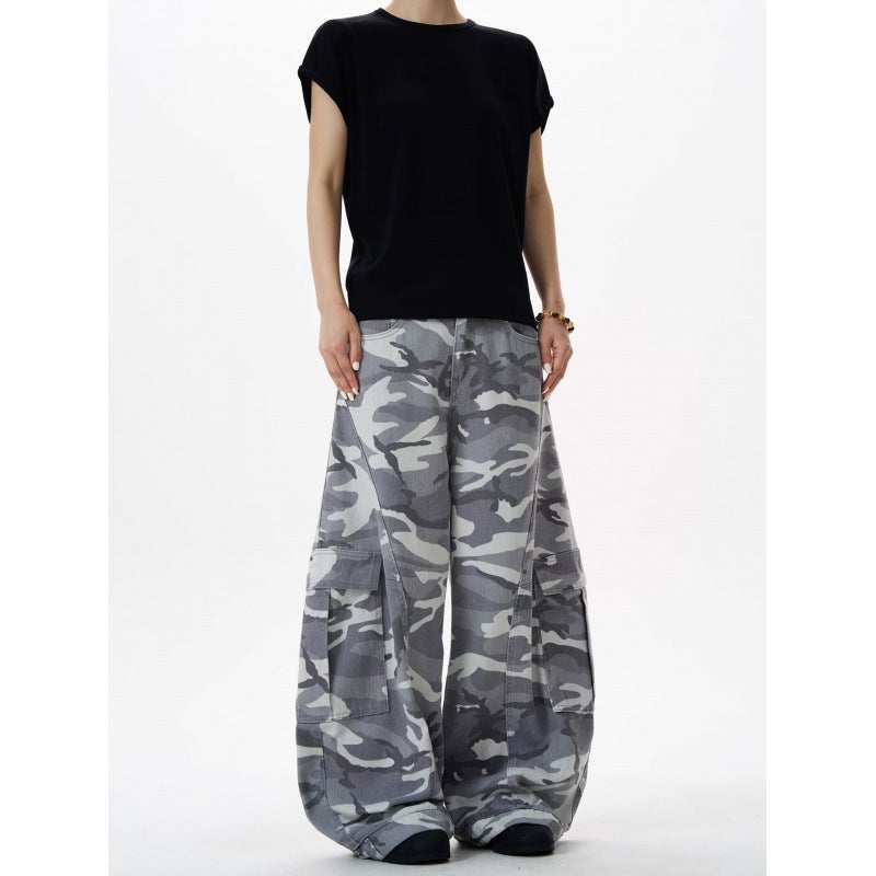 Unisex Classic Denim Jeans Loose Fit Daily Outdoor Wear - Image 2