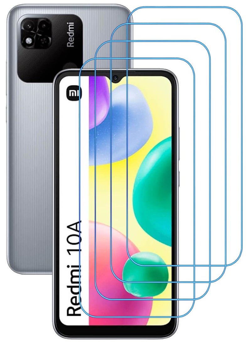 ACLIX 4 Pieces Antistatic ESD Dustproof Premium Quality High Definition Clear Tempered Glass Screen Protector Designed For Xiaomi Redmi 10A - Image 1