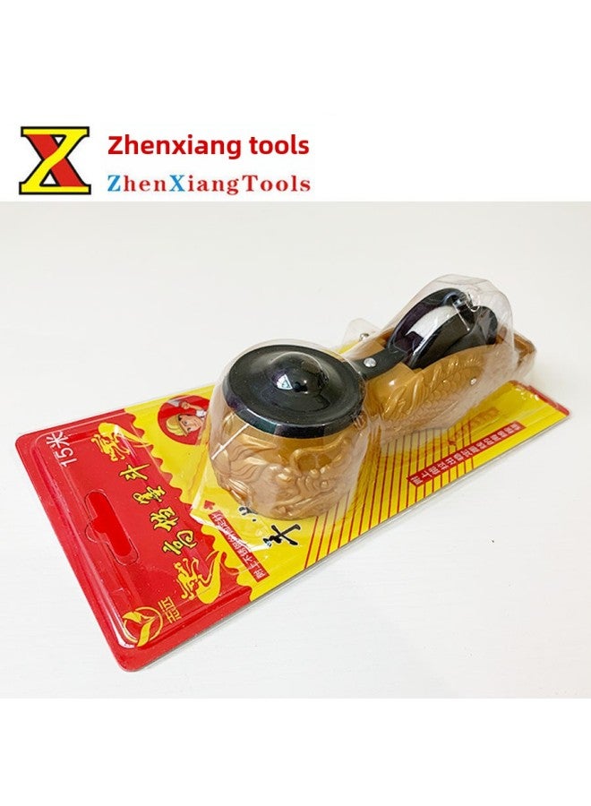 Supply Ink Bucket Hand-cranking Wood Decoration Ink Bucket Wall Line Ink Bucket Woodworking Scriber Ink Bucket Line-Model:Faucet Ink Bucket (yellow)(10 PCs/box)  - Image 1