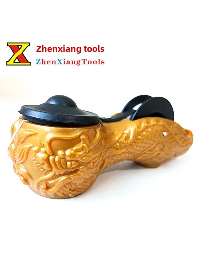 Supply Ink Bucket Hand-cranking Wood Decoration Ink Bucket Wall Line Ink Bucket Woodworking Scriber Ink Bucket Line-Model:Faucet Ink Bucket (yellow)(10 PCs/box)  - Image 3