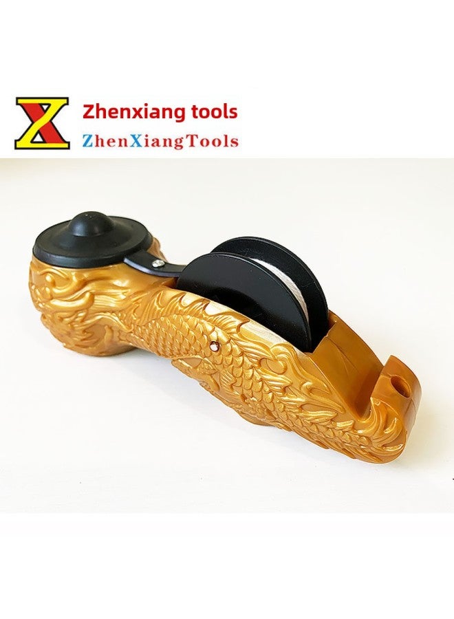 Supply Ink Bucket Hand-cranking Wood Decoration Ink Bucket Wall Line Ink Bucket Woodworking Scriber Ink Bucket Line-Model:Faucet Ink Bucket (yellow)(10 PCs/box)  - Image 2
