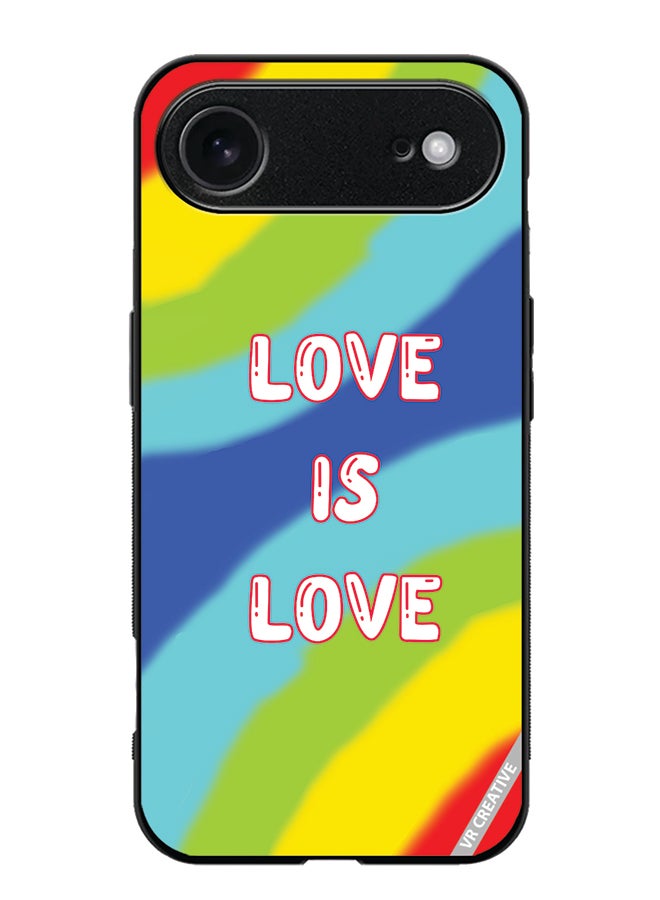 Protective Case Cover For Apple iPhone 17 Air Love Is Love Design Multicolour